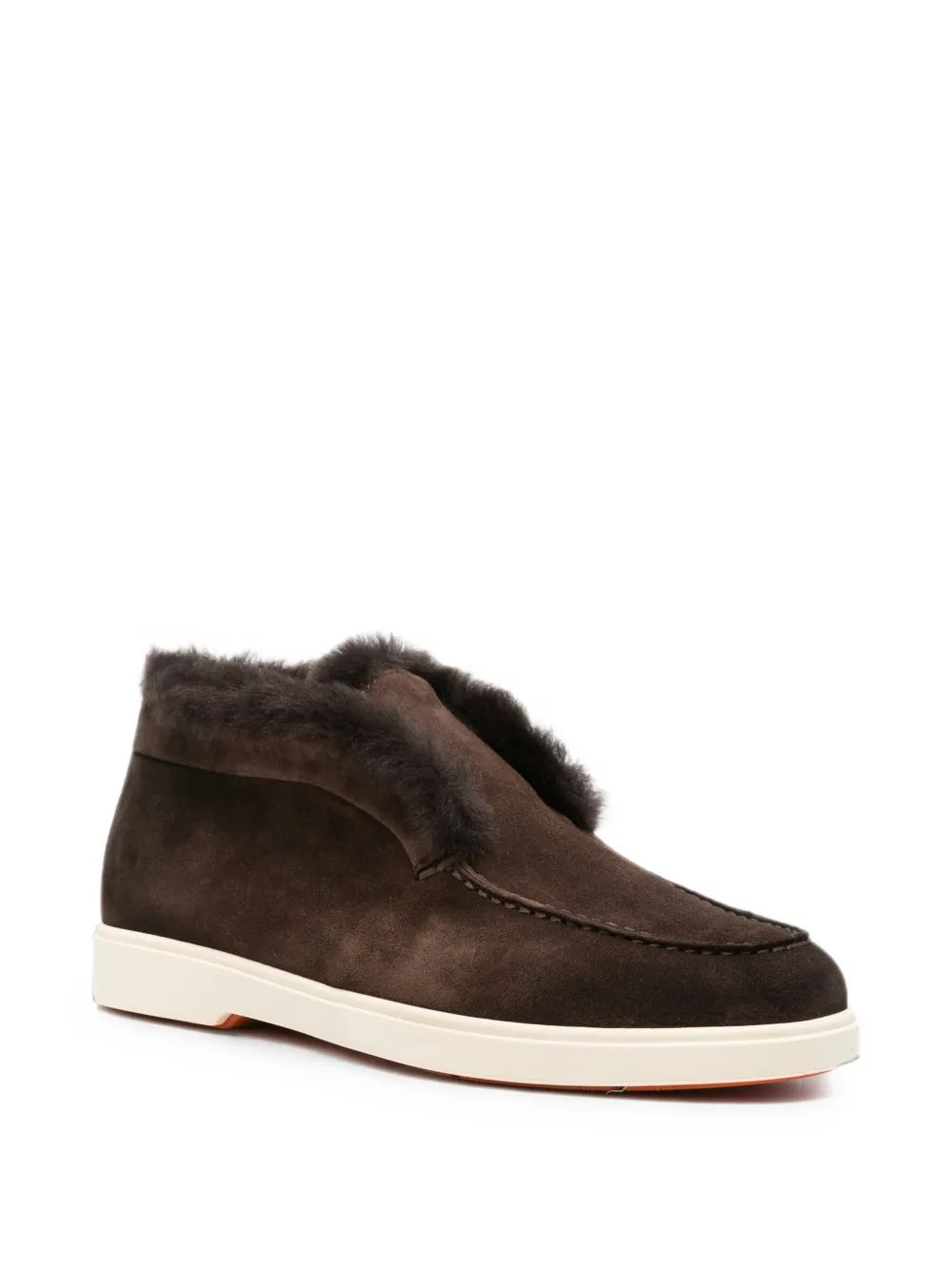 Santoni fur-trimmed loafers Bruin