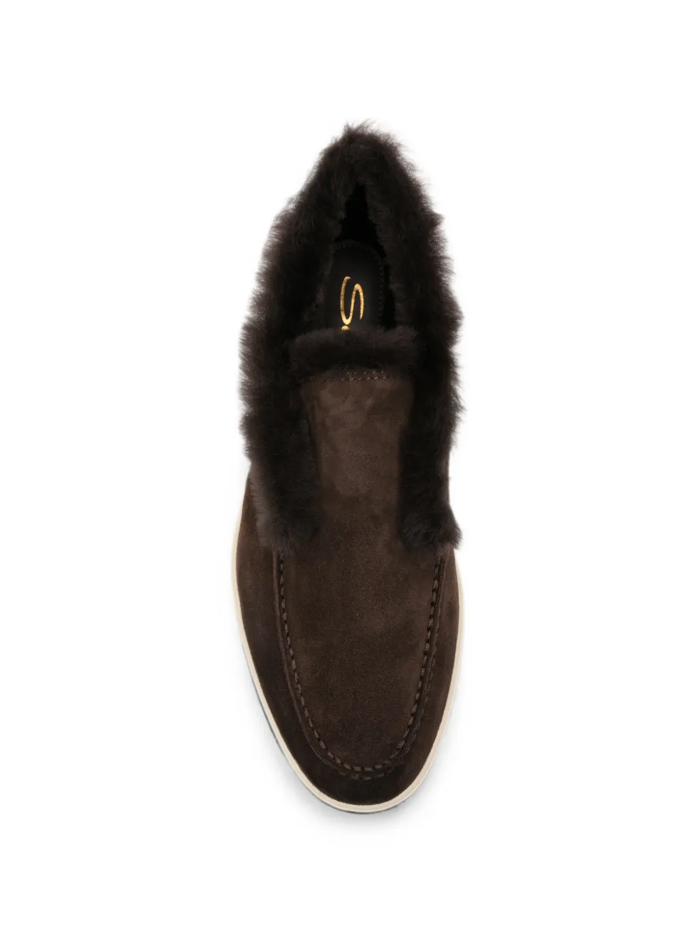 Santoni fur-trimmed loafers Bruin