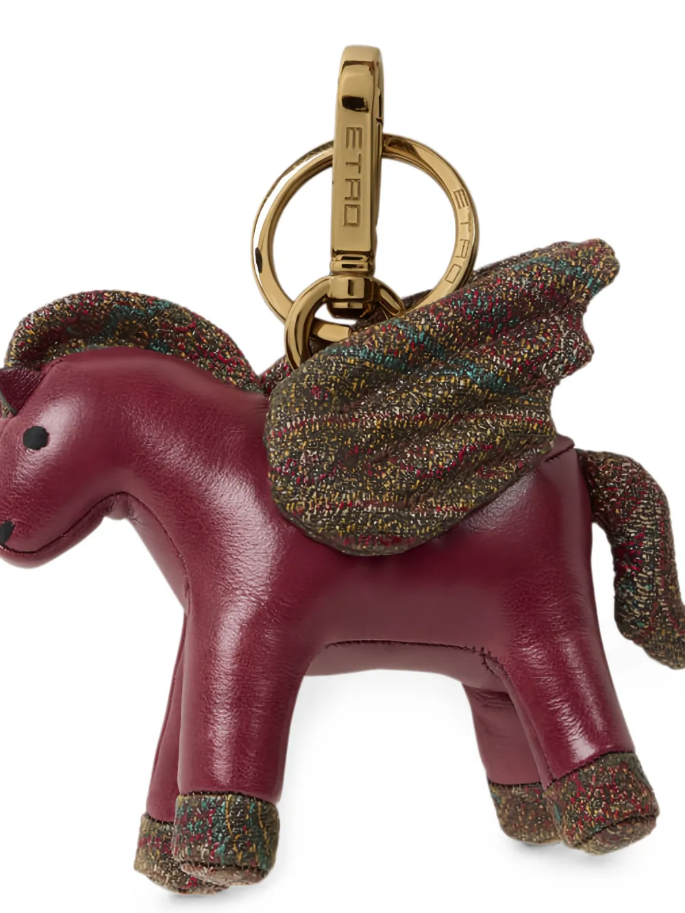 ETRO Pegaso leren tassenbedel Rood