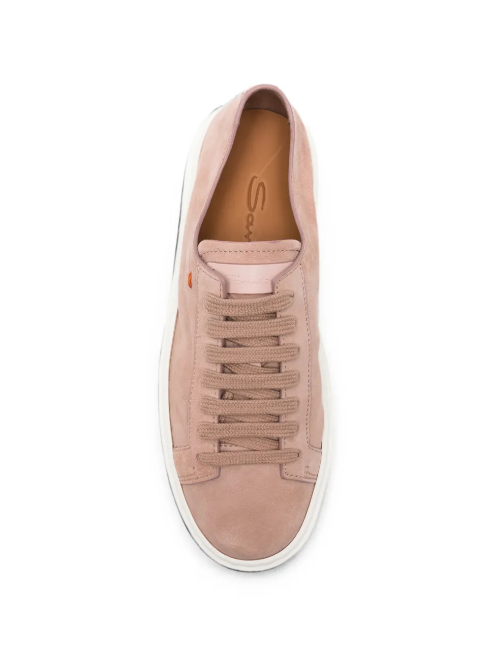 Santoni Clean Icon Toy suede sneakers Roze