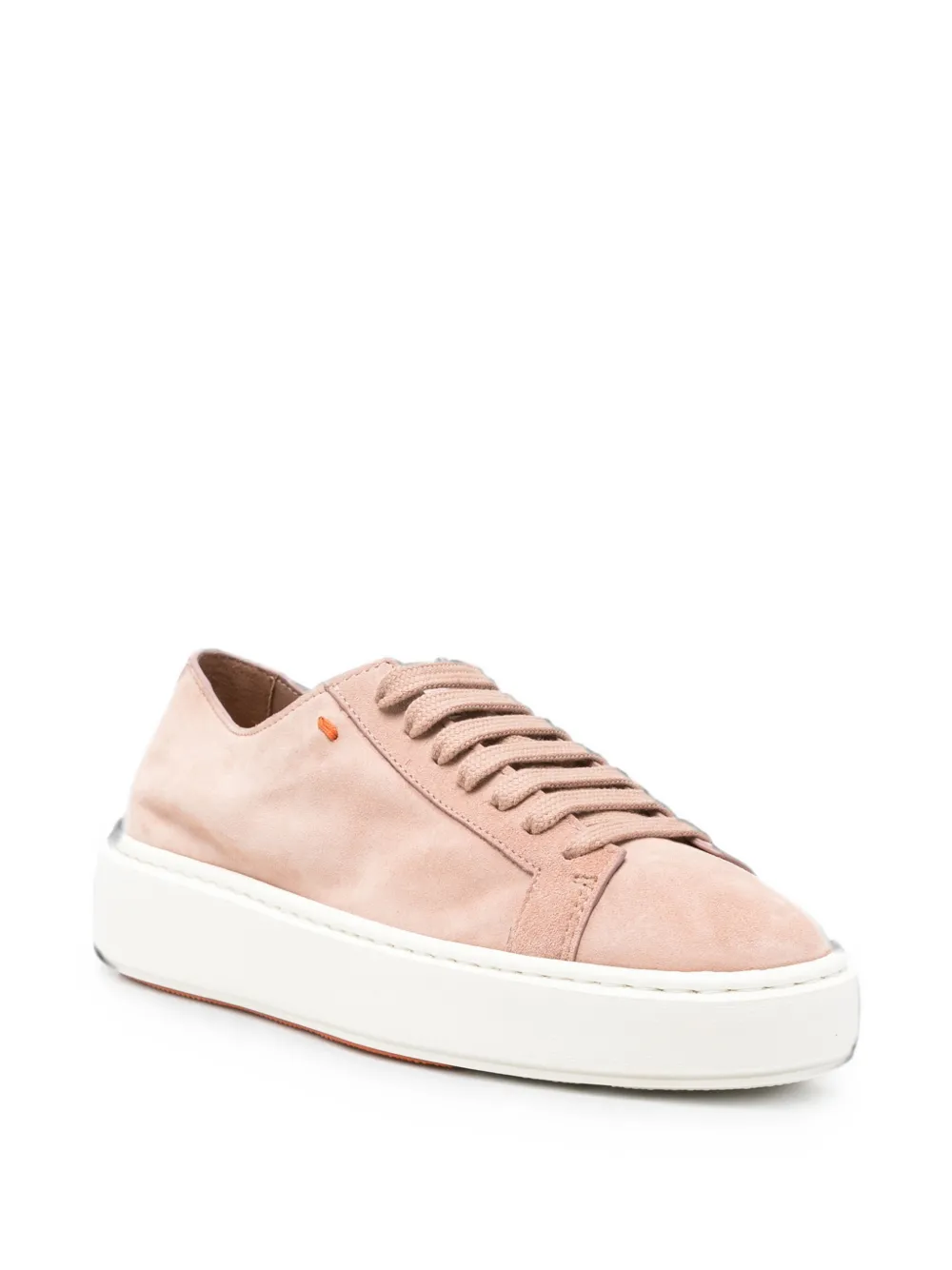 Santoni Clean Icon Toy suede sneakers Roze