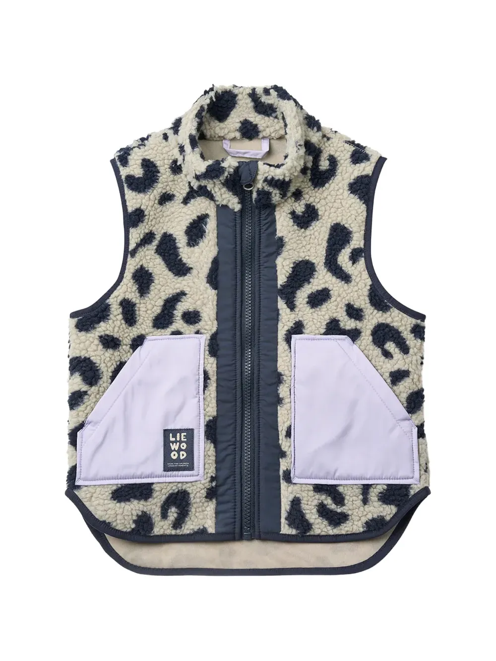 Liewood Noam Fleeceweste mit Leopardenprint - Nude
