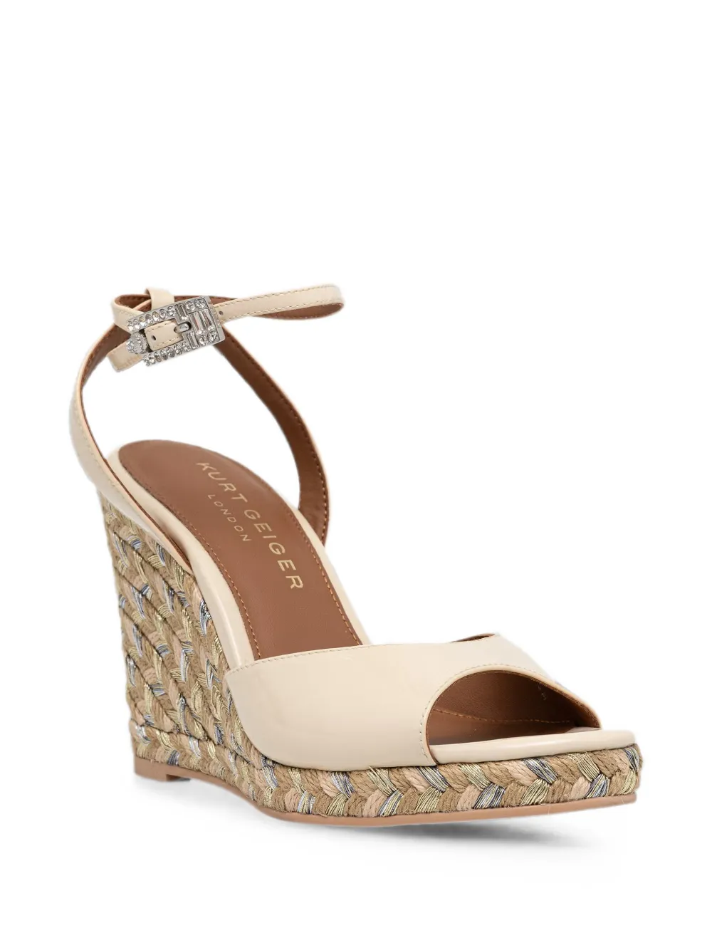 Kurt Geiger London buckle-fastening wedge sandals Beige