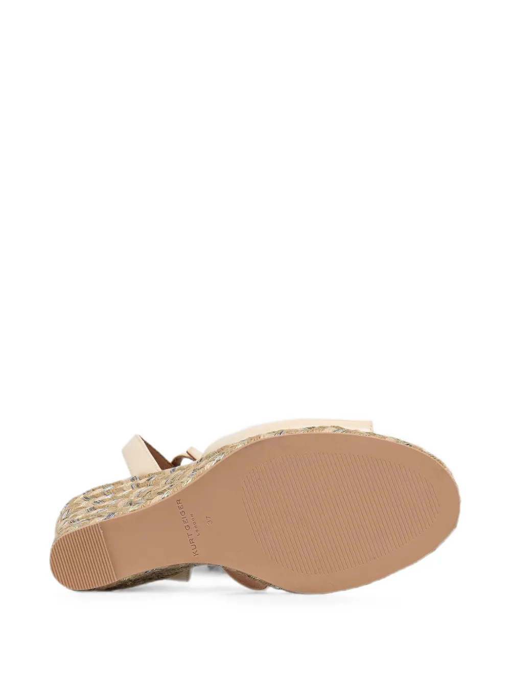 Kurt Geiger London buckle-fastening wedge sandals Beige
