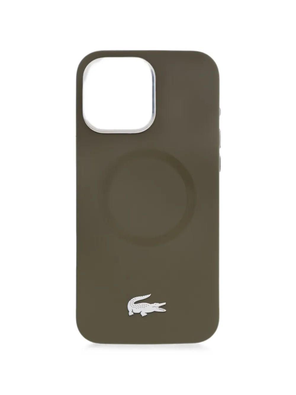 Lacoste logo-plaque iPhone 16 case - Verde
