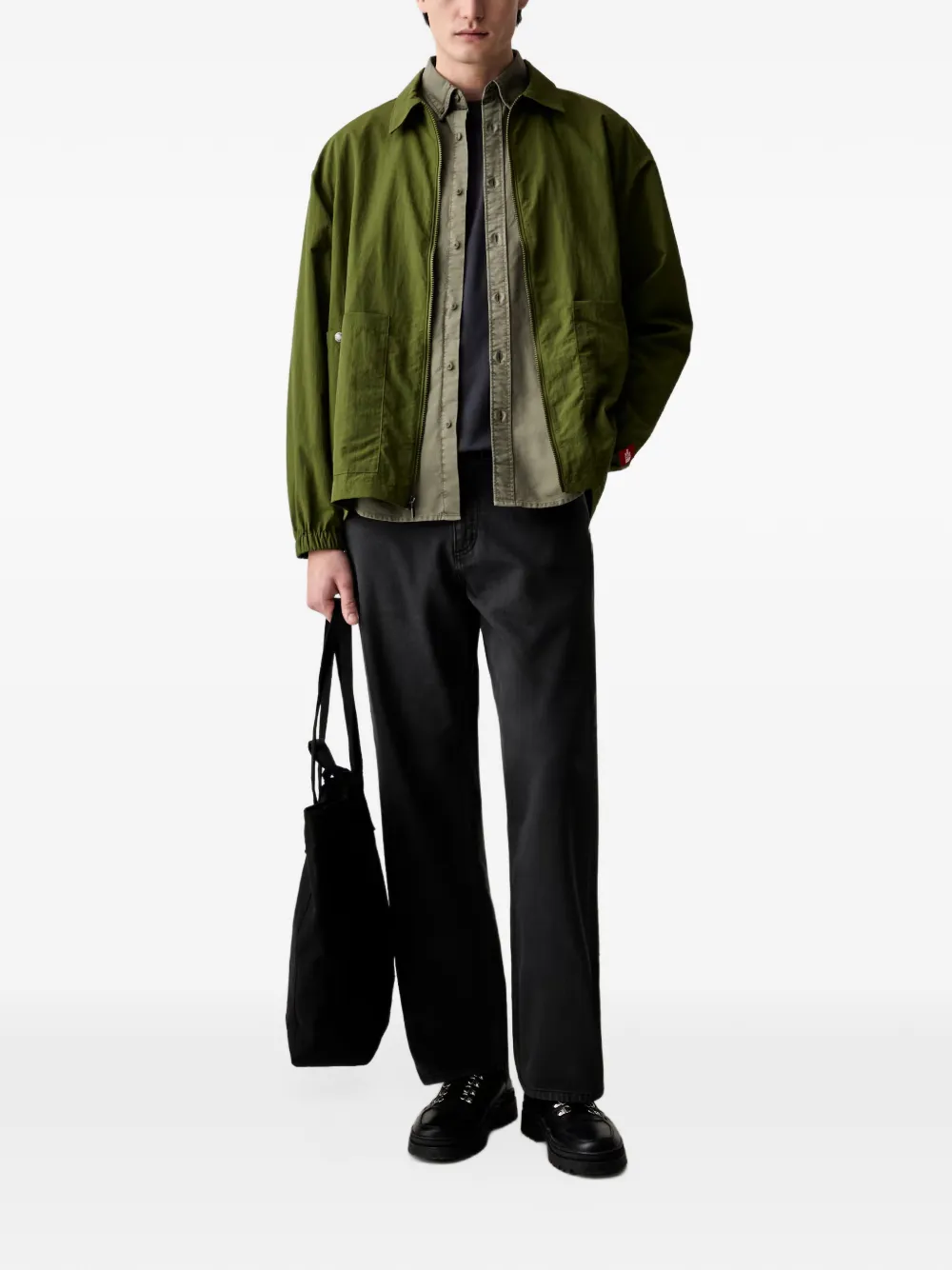 Levi's Authentic button-down cotton shirt Groen