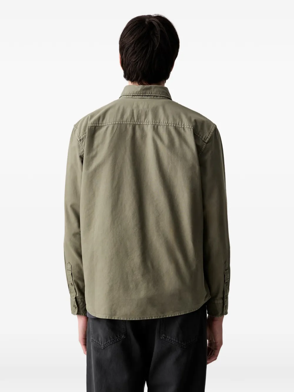 Levi's Authentic button-down cotton shirt Groen