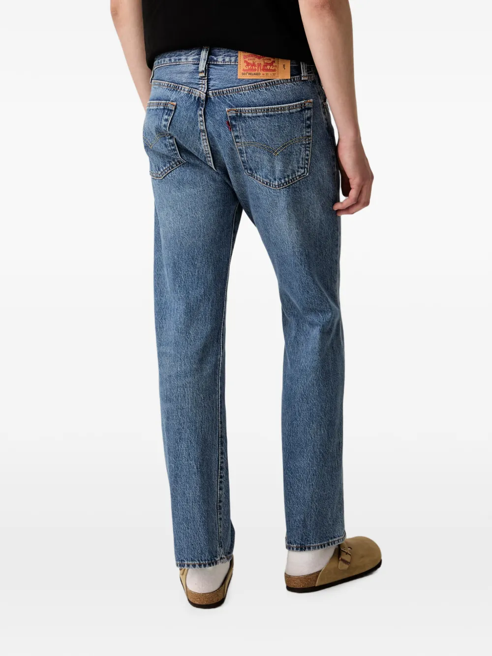 Levi's 501 straight-leg jeans Blauw