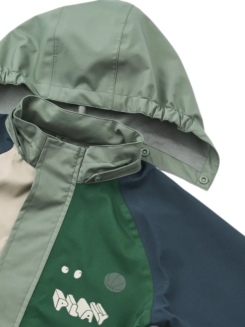 Liewood Pedia regenjack en broek met colourblocking Groen