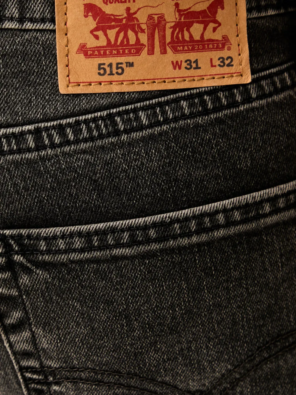 Levi's 515 logo-patch jeans Zwart