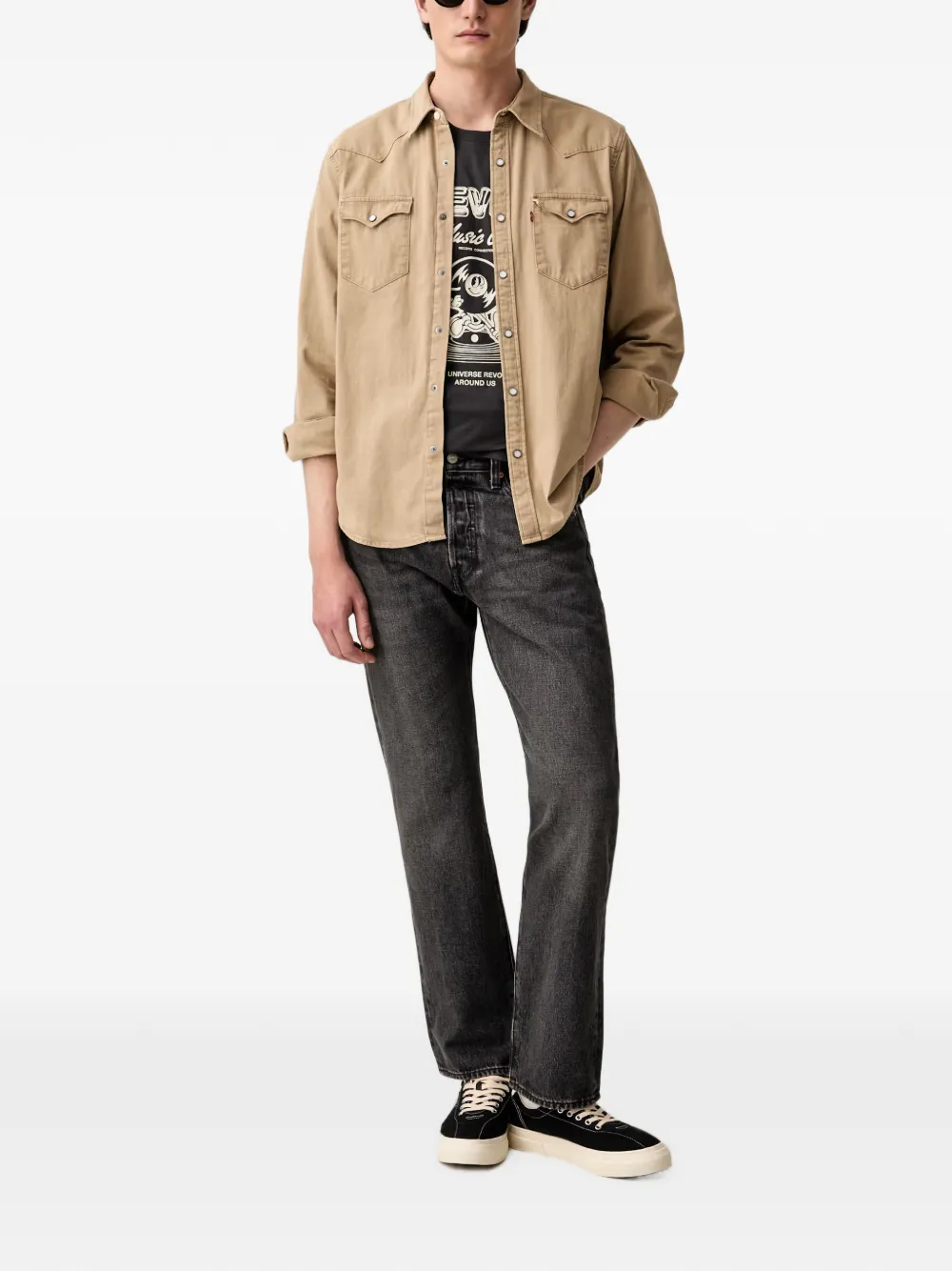 Levi's Barstow denim shirt Beige