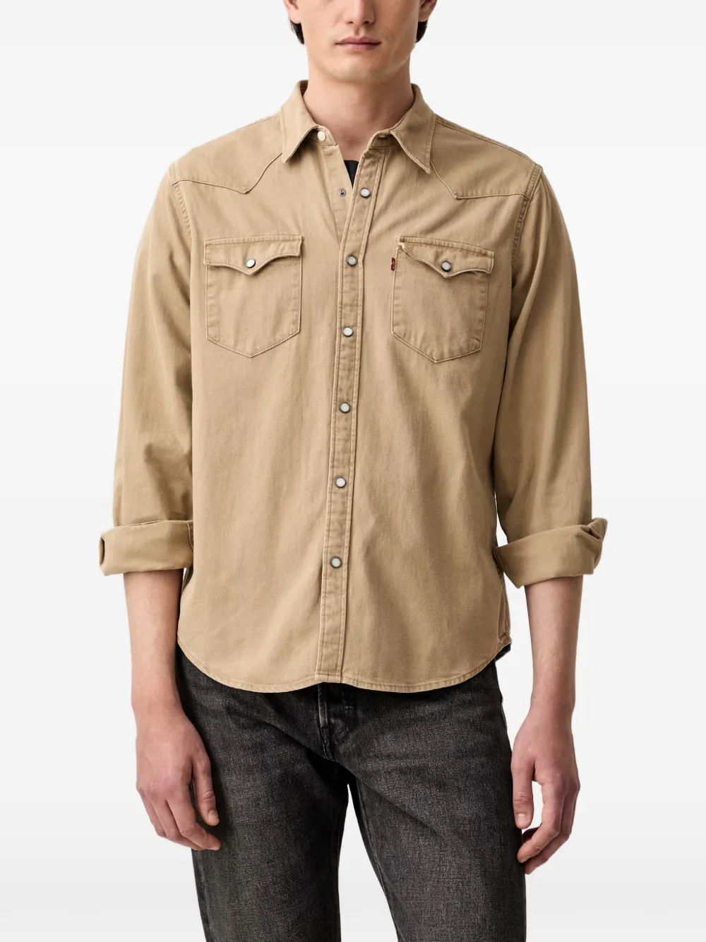 Levi's Barstow denim shirt Beige