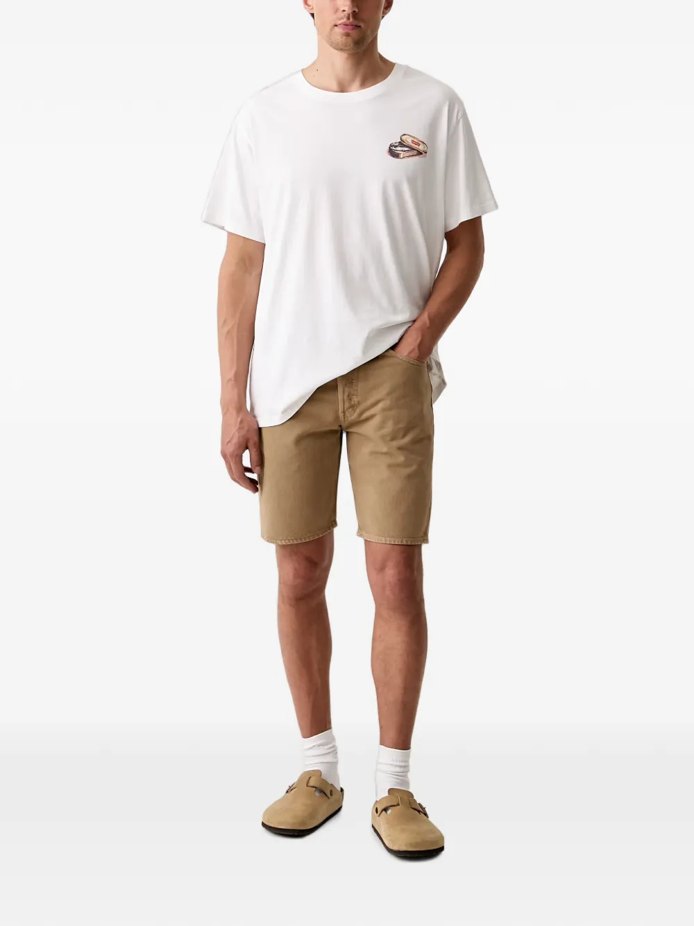 Levi's 501 Original denim shorts Beige