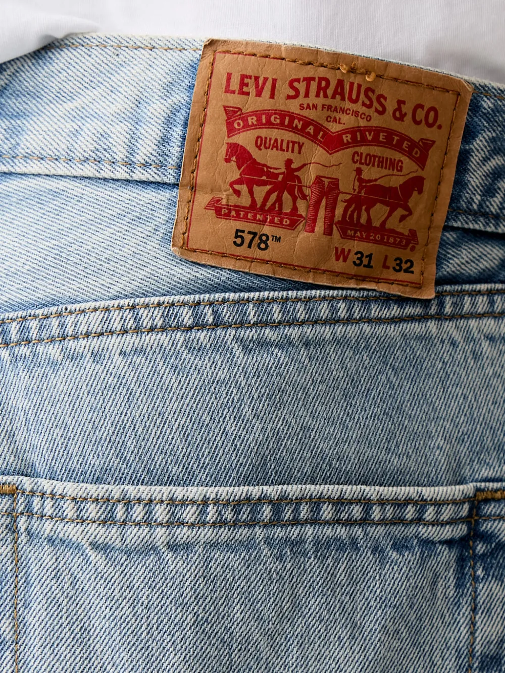Levi's 578 wide-leg jeans Blauw