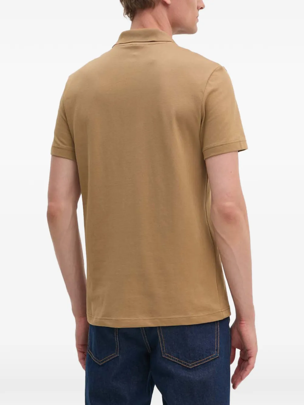 Lacoste Poloshirt met logopatch Beige