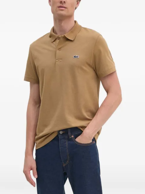 Lacoste logo-patch polo shirt
