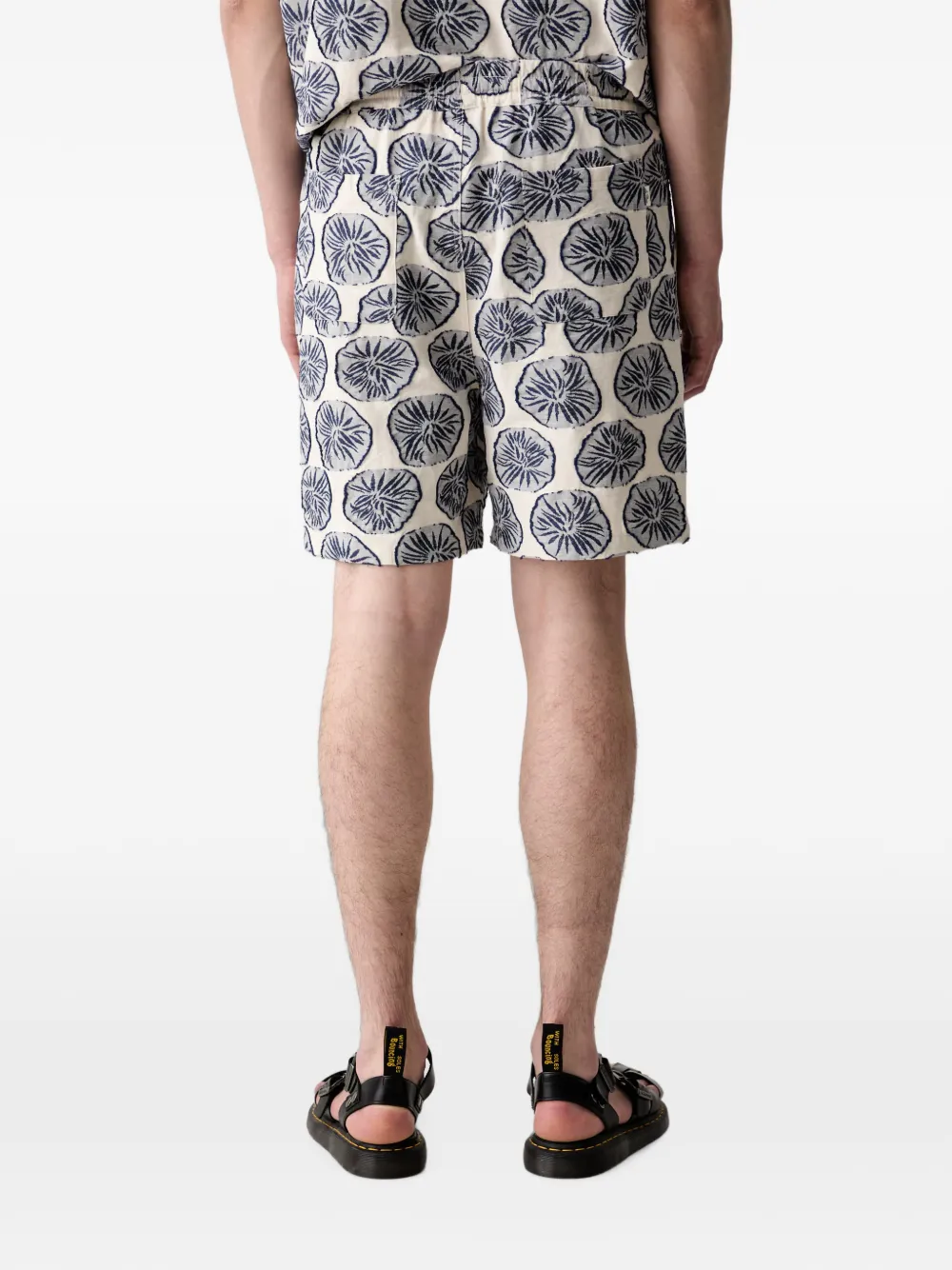 Les Deux Dahlia shorts met jacquard Beige