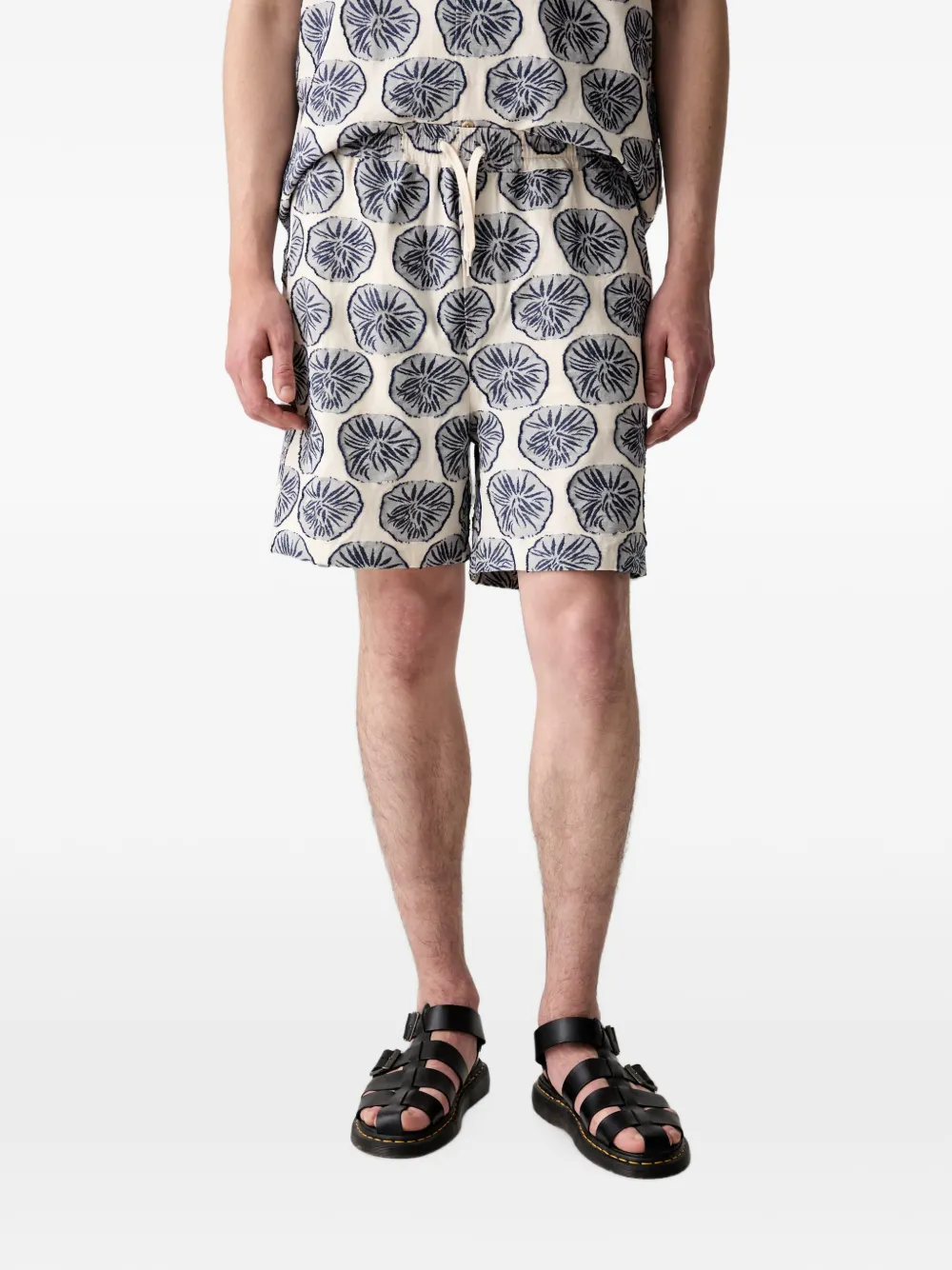 Les Deux Dahlia jacquard shorts