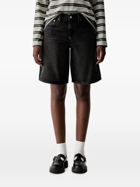 Levi's short en jean Middy à effet délavé