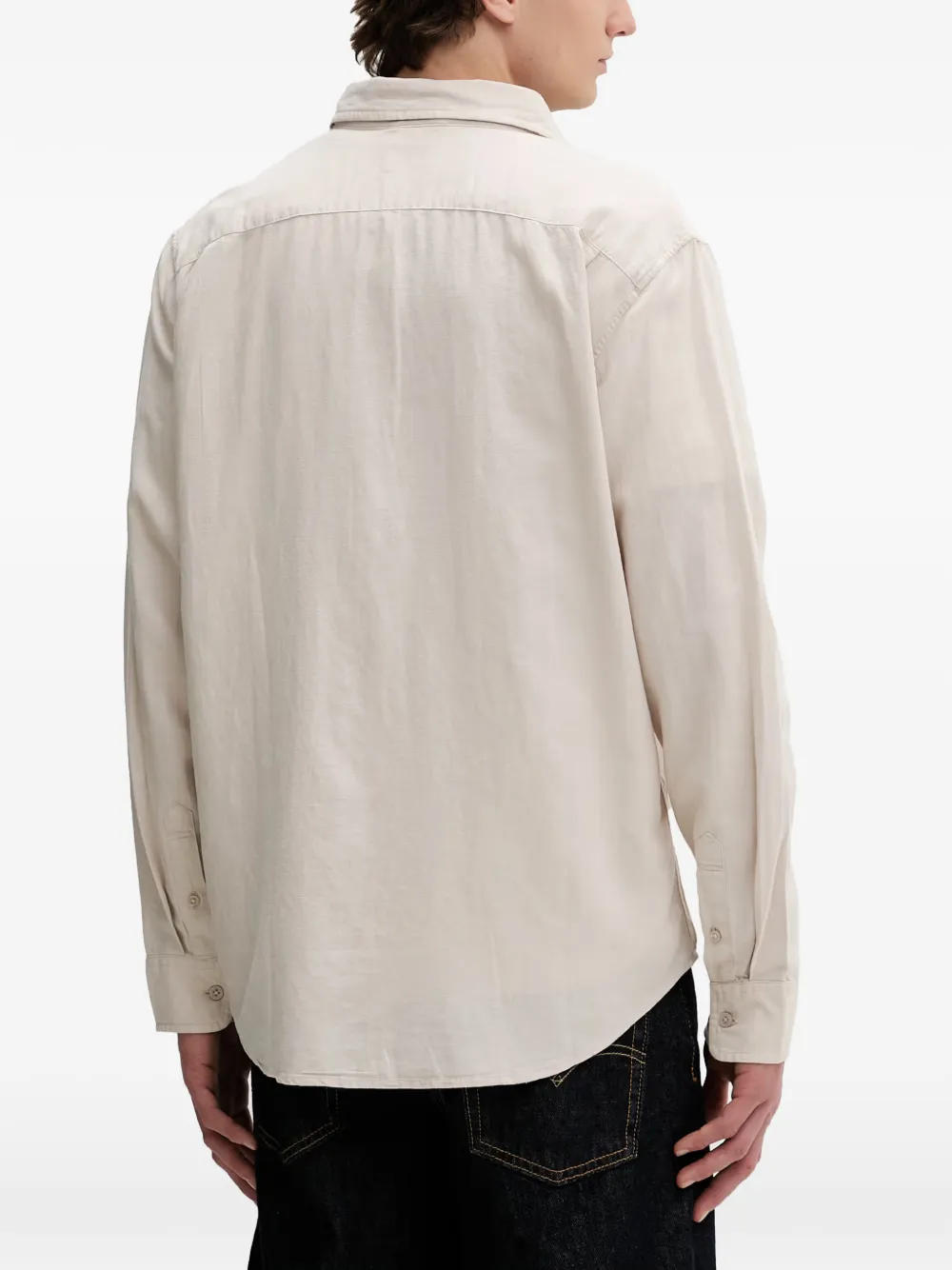 Levi's Sunset logo-tag pocket shirt Beige