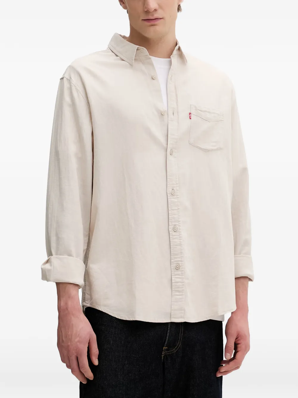 Levi's Sunset logo-tag pocket shirt - Toni neutri