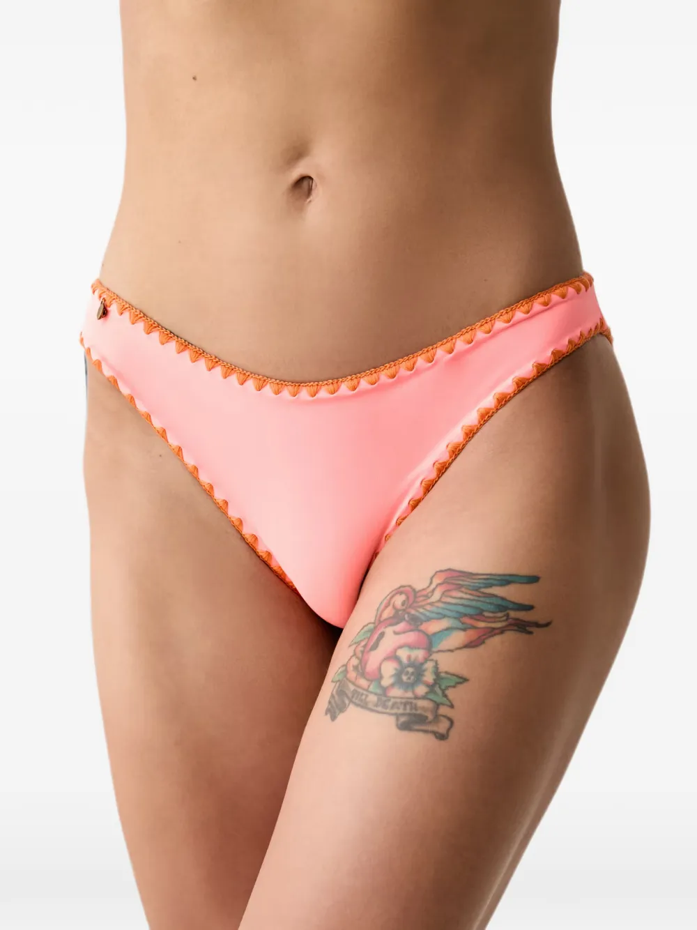 Kurt Geiger Whipstitch-trim Bikini Bottoms In Multi