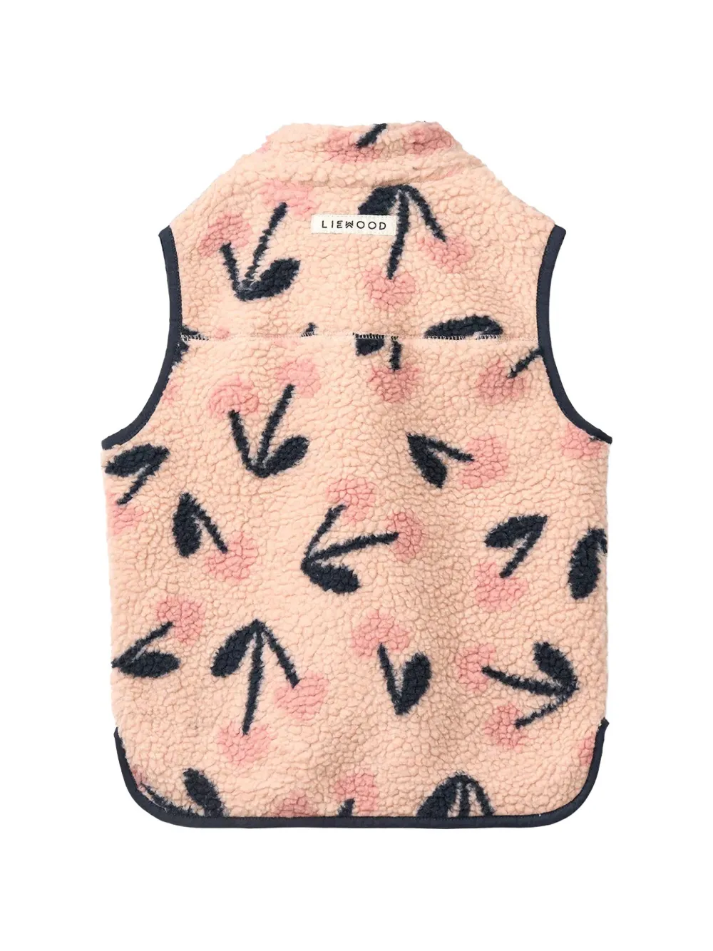 Liewood Vada fleece bodywarmer met kersen-print Roze