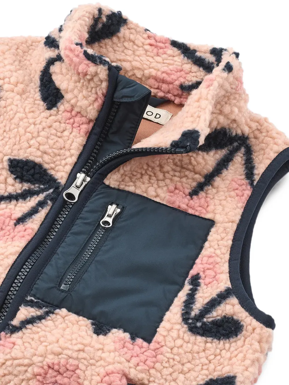 Liewood Vada fleece bodywarmer met kersen-print Roze