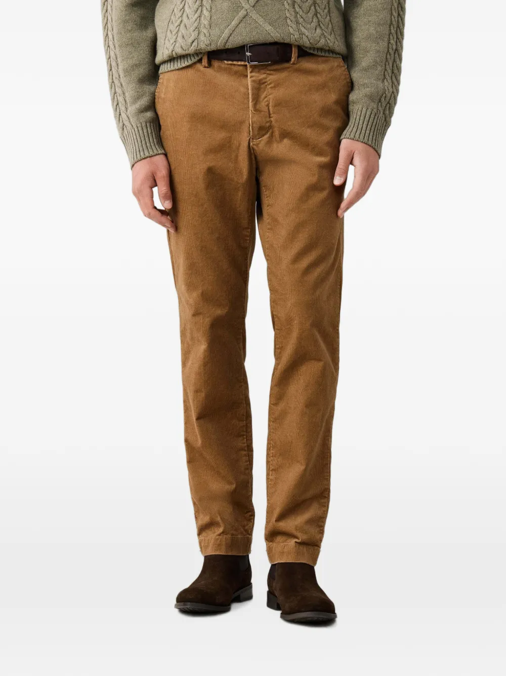 Hackett London Kensington ribfluwelen chino Beige