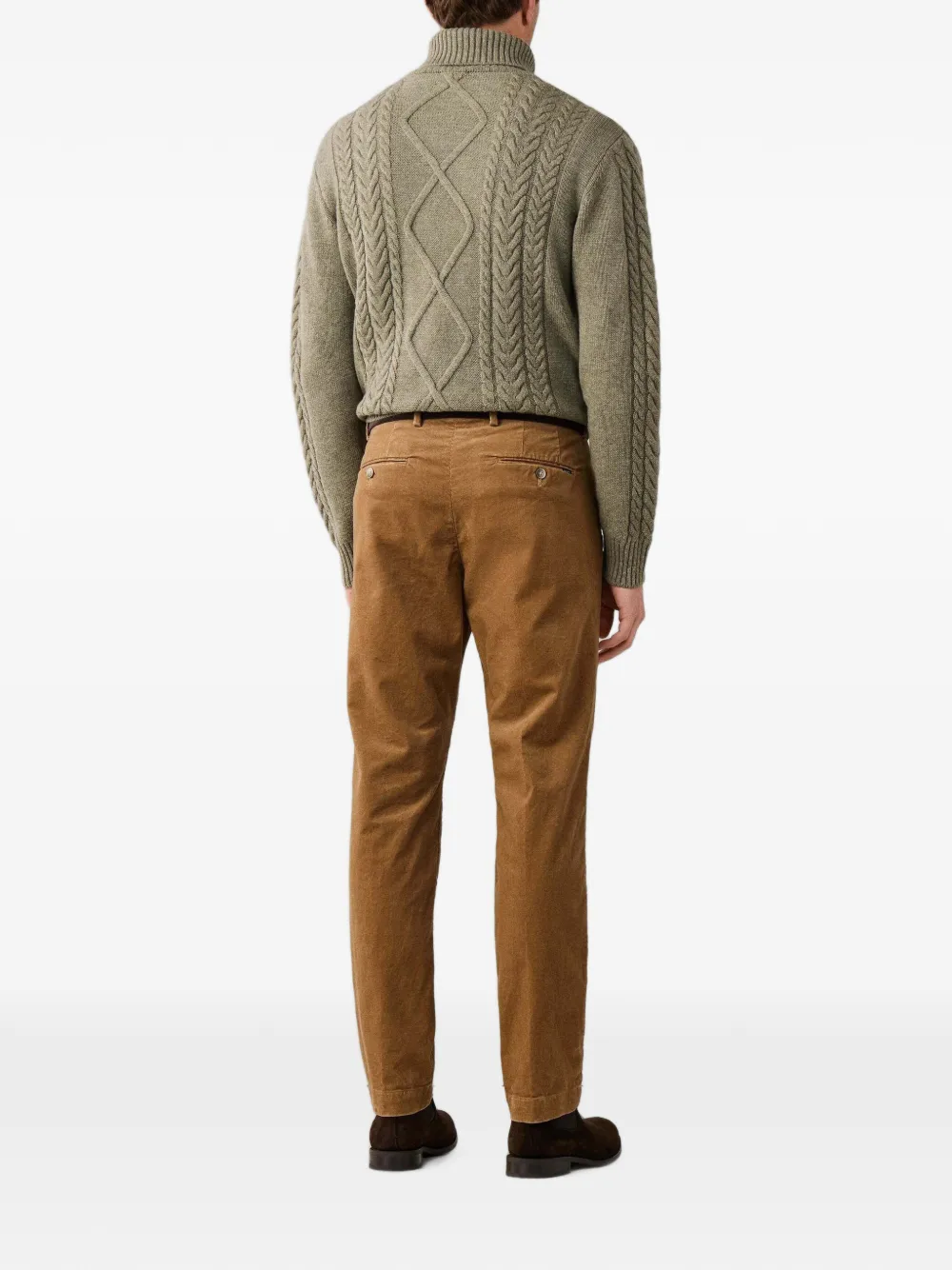 Hackett London Kensington ribfluwelen chino Beige