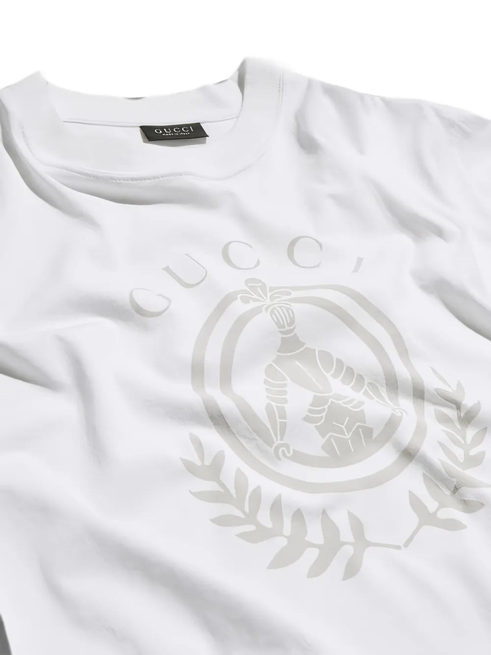 Gucci Katoenen T-shirt met logoprint Wit