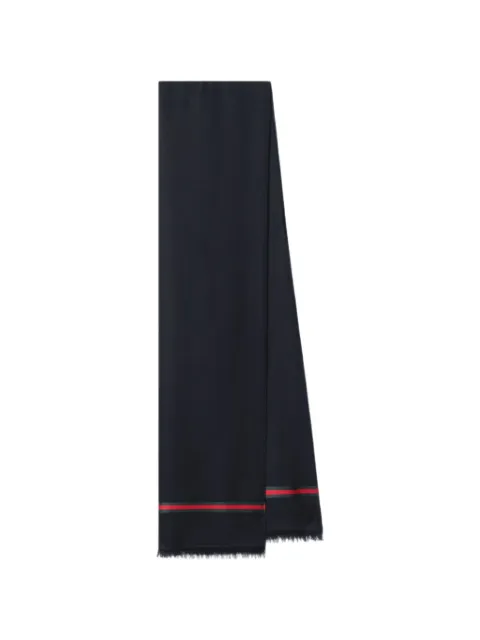 Gucci bufanda Double G con tribanda Web en jacquard