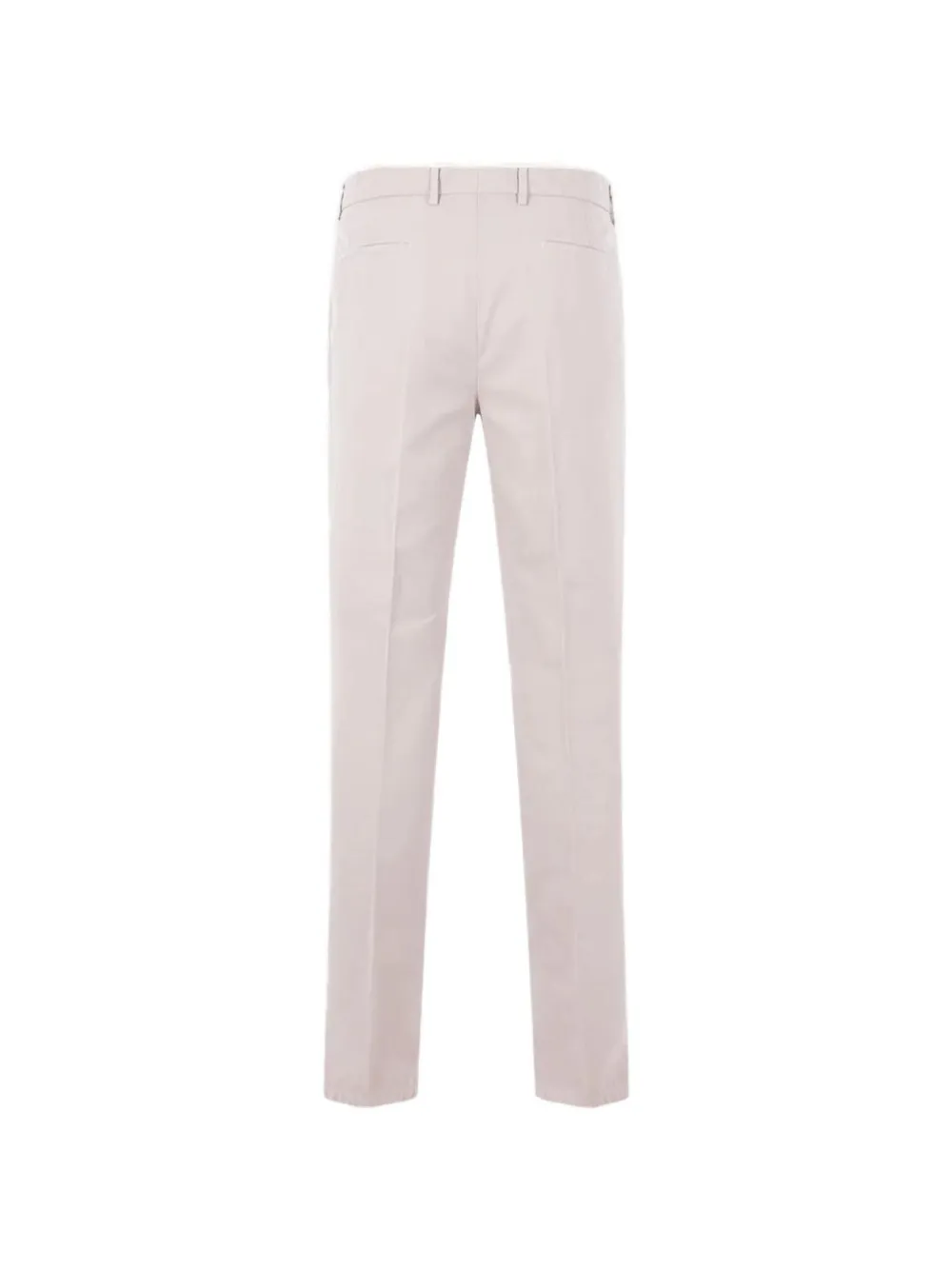 Brunello Cucinelli Geplooide katoenen chino Wit