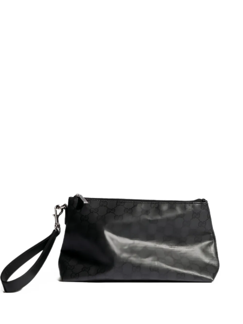 Gucci small Essence Classic GG Supreme clutch bag - Schwarz