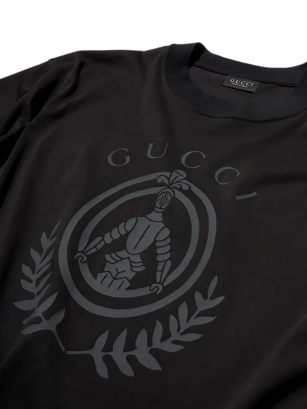 Gucci Katoenen T-shirt met logoprint Zwart