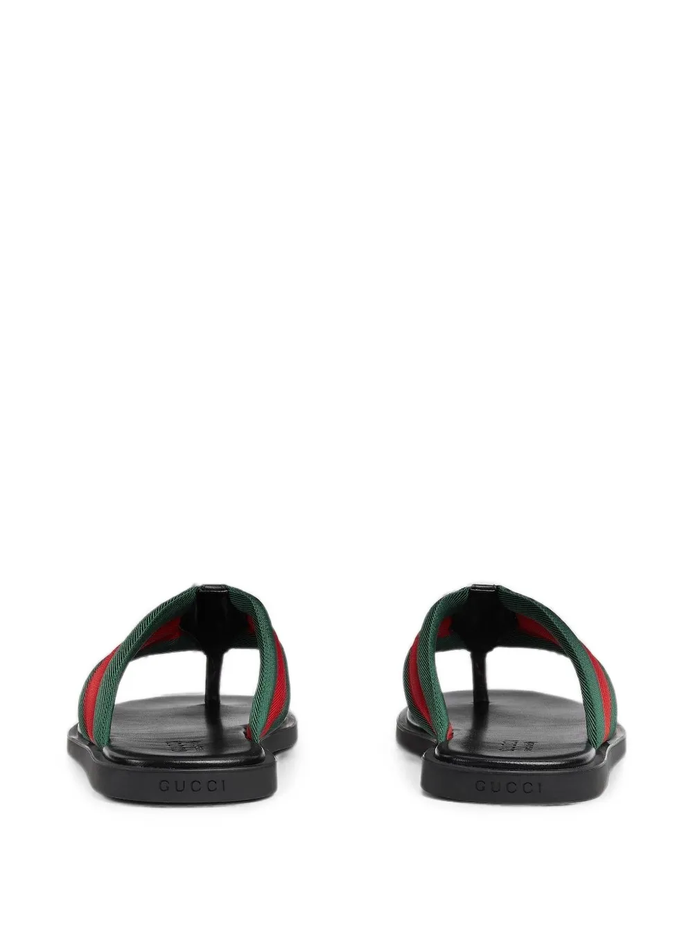 Gucci Web-stripe Interlocking G sandals Groen