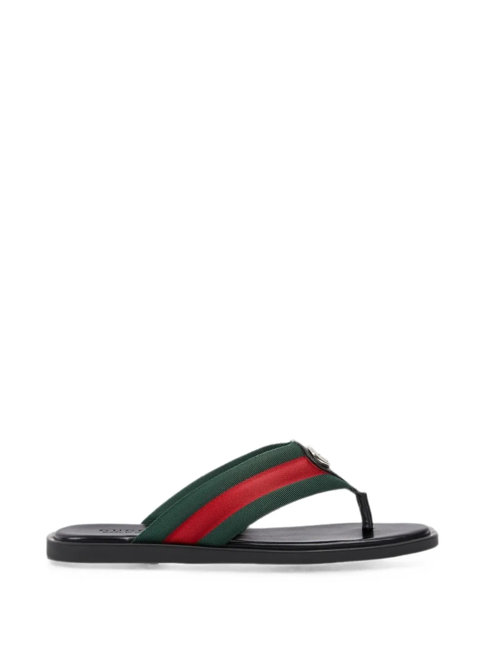 Gucci Web-stripe Interlocking G sandals - Grün