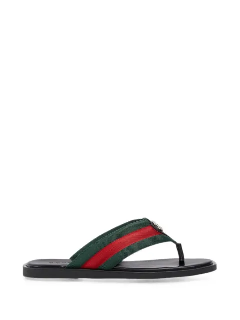 Gucci Web-stripe Interlocking G sandals