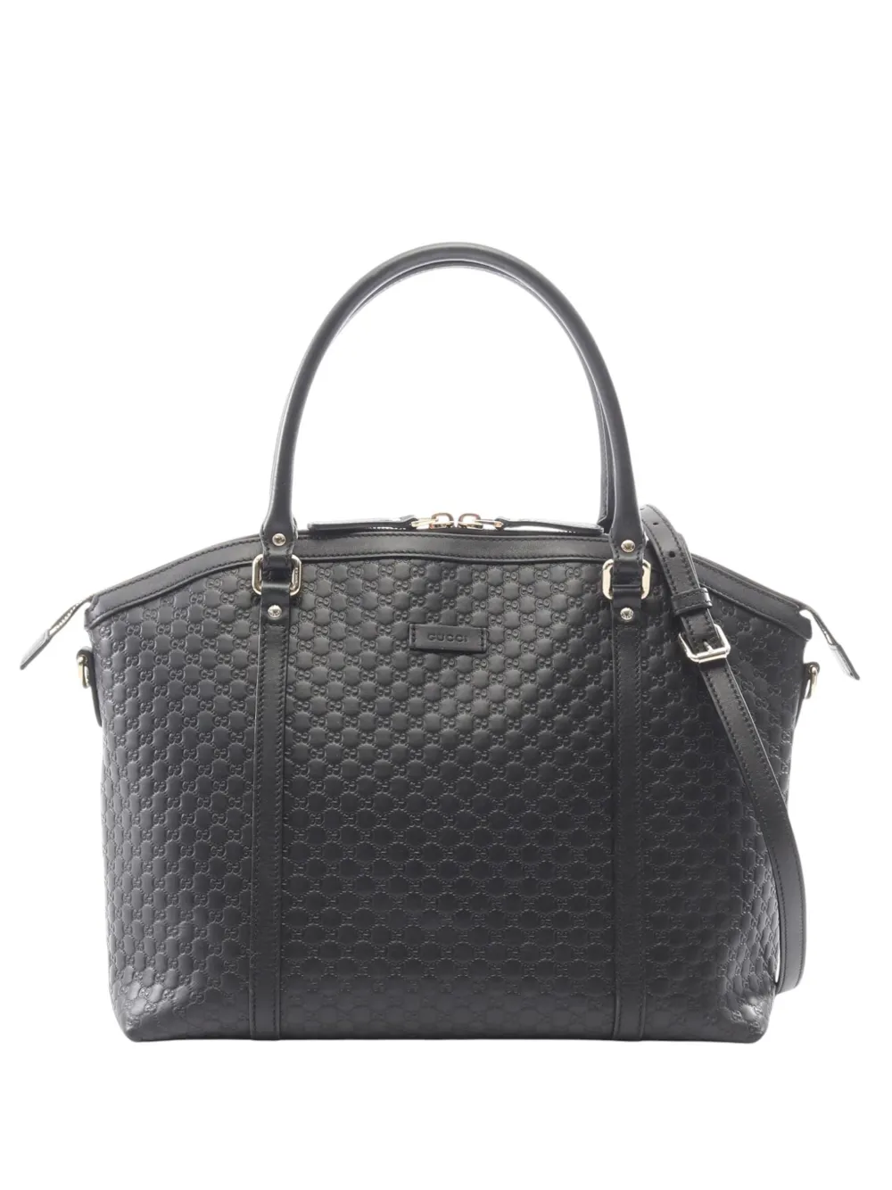 Gucci Pre-Owned 2000-2015 Large Microguccissima Dome satchel - Nero