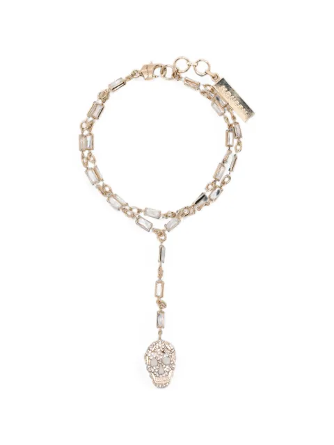 Alexander McQueen pavé-set Skull bracelet