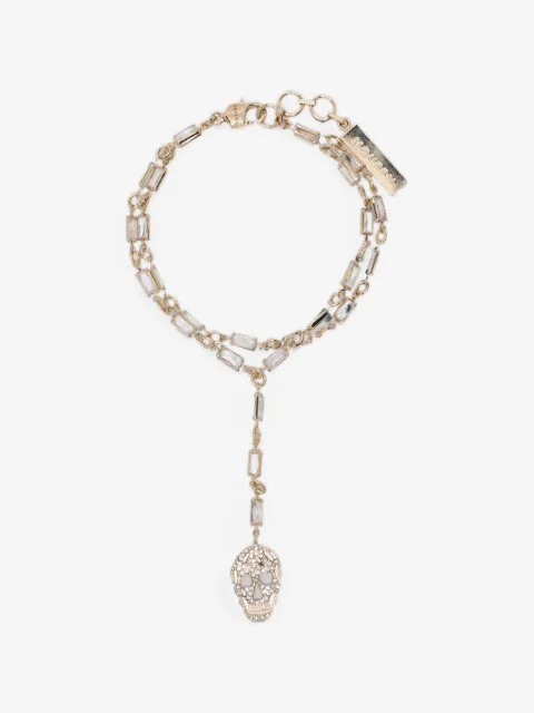 Alexander McQueen pavé-set Skull bracelet