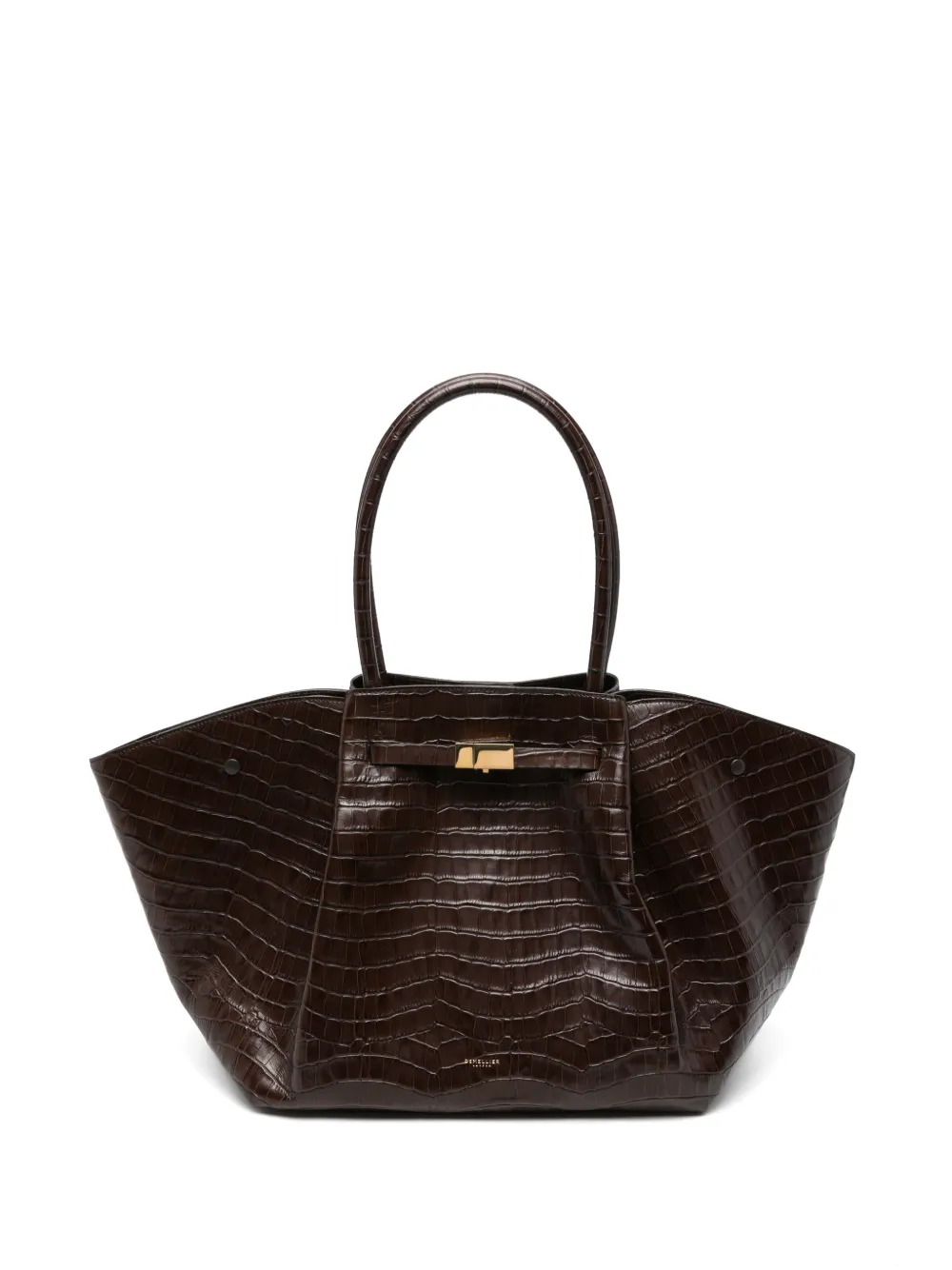 DeMellier New York croc-effect leather tote bag
