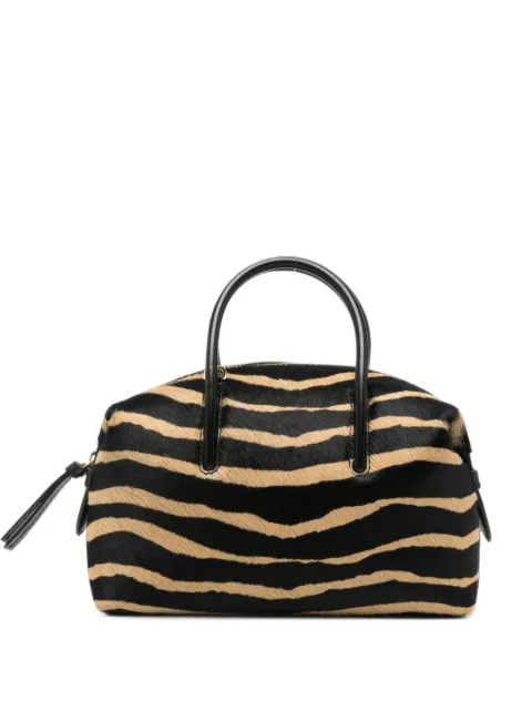 DeMellier Stockholm zebra-print haircalf tote bag