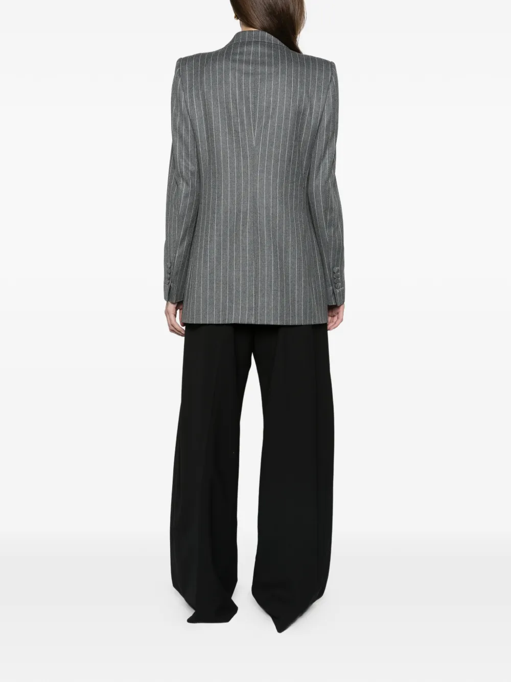 TOM FORD striped flannel western jacket Grijs