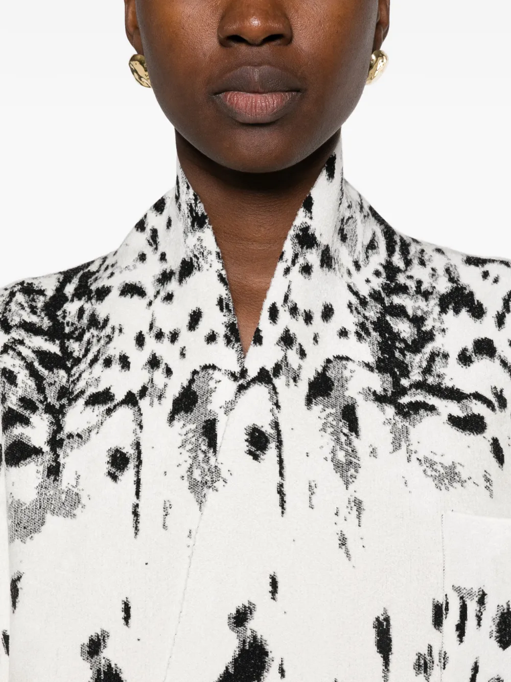 TOM FORD Lynx oversized jas Wit