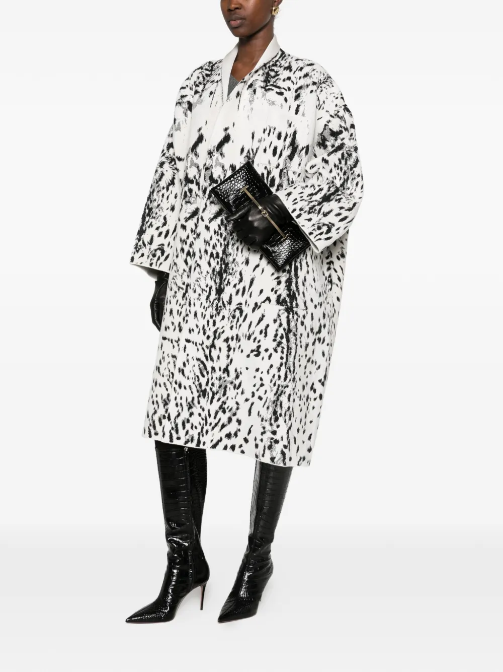TOM FORD Lynx oversized jas Wit