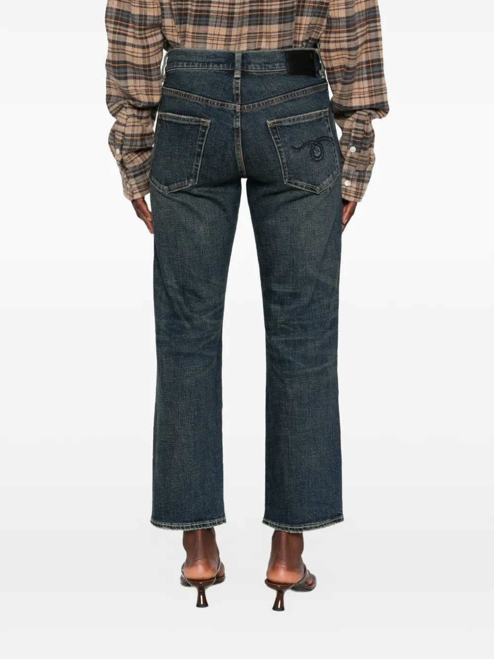 R13 Romeo slim-fit jeans Blauw