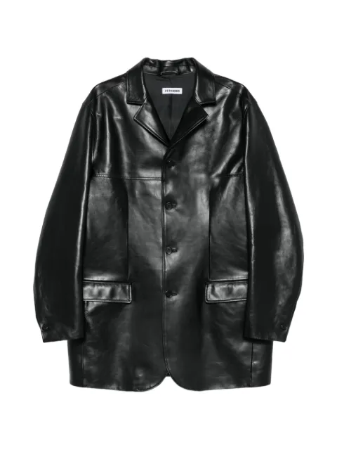 Jil Sander buttoned leather jacket