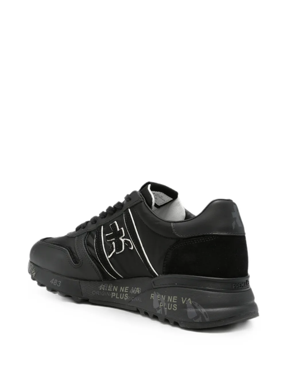 Premiata Lander panelled sneakers Zwart