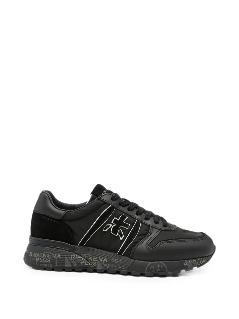 Premiata Lander Panelled Sneakers In Black
